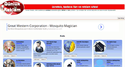 Desktop Screenshot of gunlukreklam.com